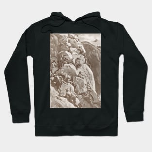 Climbing the cliffs at Gallipoli, 1915 Hoodie